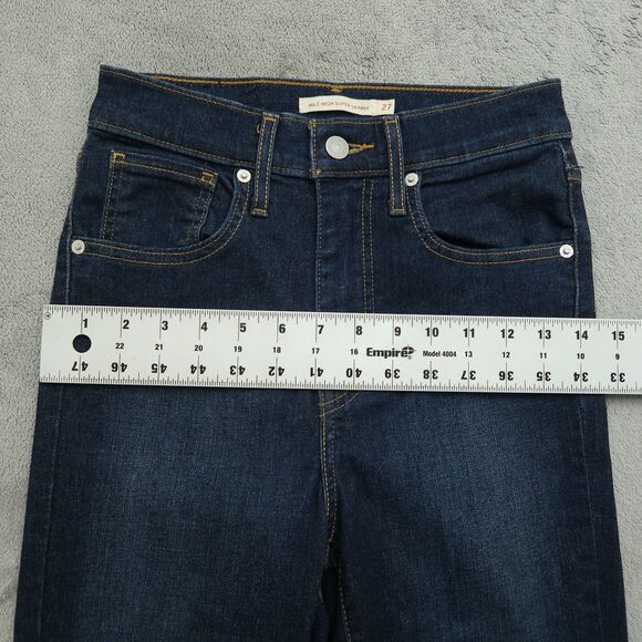 Levi's 711 Jeans Women's Size 27 Blue Mile High Super Skinny Denim 28" Inseam - Picture 7 of 16